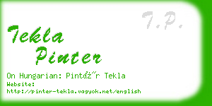 tekla pinter business card